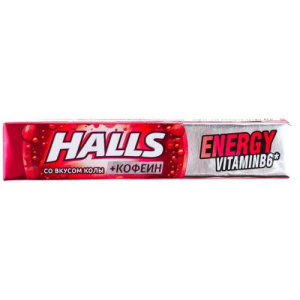 Холлс леденцы 25г №9 энерджи вкус колы + кофеин