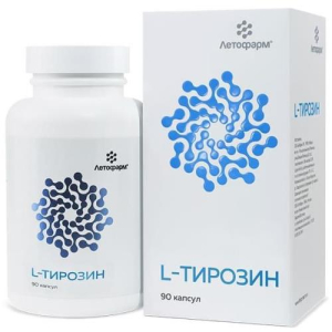 Летофарм l-тирозин капсулы 500мг №90