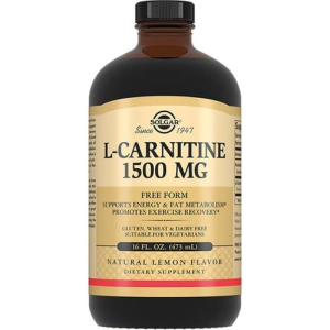 Солгар l-карнитин раствор 1500мг 473мл