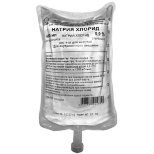 Натрия хлорид раствор для инфузий 0.9% 400мл №1