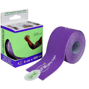 Сфм пластер лента кинезиологическая №1 на хлопк. основе рулон 5х500см фиолет. кинезио тейп