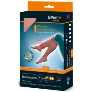 Мед гольфы компресс. прозр. 2кл. р.4 черн. /арт.jw-121/