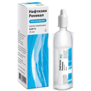 Нафтизин реневал капли назальные 0,05% 25мл