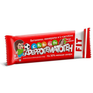 Феррогематоген фит пастилки жевательные 50г бад