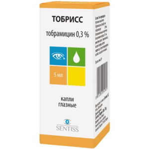 Тобрисс капли глазные 0.3% 5мл 