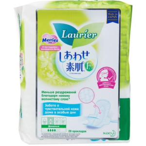 Лорие ф прокладки женские дневные №20 супертонк. с крылыш. 22.5см