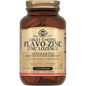 Солгар флаво-цинк пастилки 1300мг №50 бад