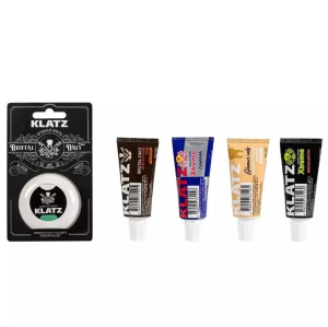 Клатц набор travel collection (4 зубные пасты 20 мл  +  зубная нить 65 м)