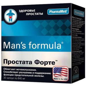 Мен-с формула капсулы 640мг №30 простата форте