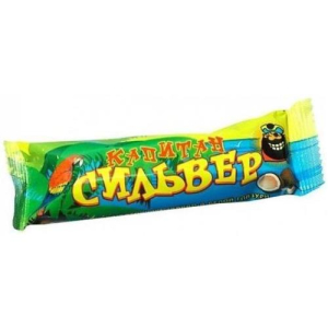 Капитан сильвер батончик 50г кокос в бел. глаз.