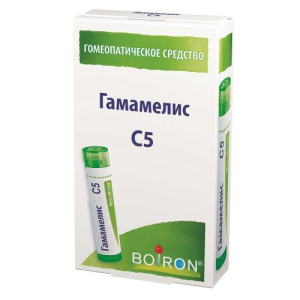 Гамамелис с5 гранулы гомеопатические 4г монокомп препар растит происх