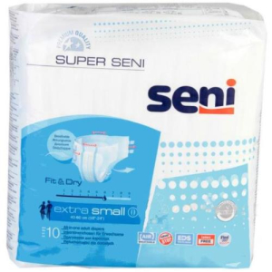 Сени супер подгузники для взрослых №10 аир р.xs(0) экстра смол 40-60см