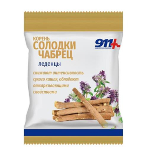 911 ваша служба спасения леденцы 50г корень солодки + чабрец + вит.С бад