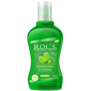 Рокс ополаскиватель для полости рта 250мл двойная мята