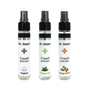 DR SAUER ORIGINAL спрей для рук антибактеральный спиртовой 70% 50мл.