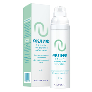 Аклиф крем для наружного применения 50 мкг/г флакон 75г.