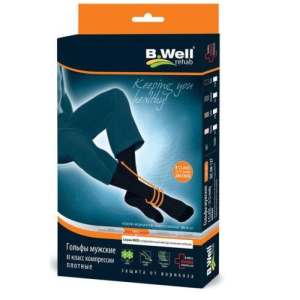 Би велл мед гольфы компрессионные плотн муж 2кл №3 /арт jw-127/ черн