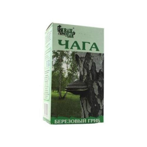 Чага (березовый гриб) сырье растительное измельченное 50г