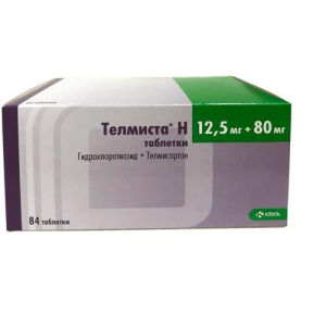 Телмиста н таблетки 12,5мг + 80мг №84
