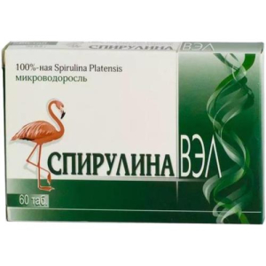 Спирулина вэл таблетки 500мг №60