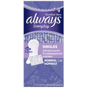 Олвэйз эвридей прокладки ежедневные №20 фреш протект нормал сингл жен.