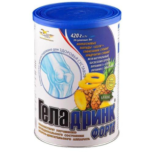 Геладринк форте порошок 420г ананас бад