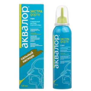 Аквалор экстра форте средство для промывания носа 125мл алоэ + ромашка