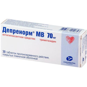 Депренорм од таблетки пролонгированного действия покрытые пленочной оболочкой 70мг №30