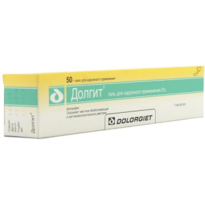 Долгит гель для наружного применения 5% 50г 
