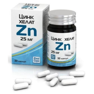 Реалкапс цинк хелат капсулы 25мг 326мг №30
