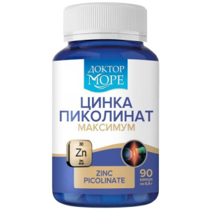 Доктор море цинка пиколинат максимум капсулы 400мг №90 бад