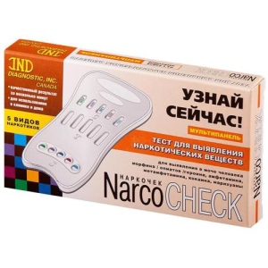 Наркочек тест мультипанель на 5 видов наркотиков