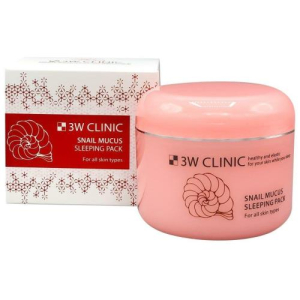 3w клиник маска для лица 100мл ночная с муцином улитки
