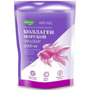Эвалар анти-эйдж коллаген морской порошок 6000мг 120г бад