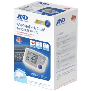 Эй энд ди тонометр ua 777 автоматич. + стандарт. манжета 22-32см + адаптер