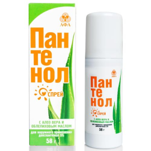 Пантенол спрей для наружного применения 58г с алоэ вера и облепиховым маслом
