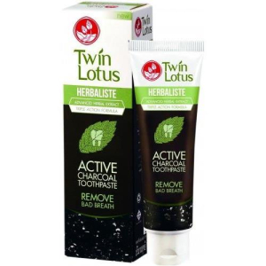 Твин лотус зуб.паста травы + уголь 25г. [twin lotus]