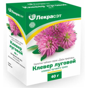 Дары природы клевер луговой  трава 40г. чайн. напиток /лекра-сэт/