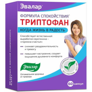 Эвалар триптофан капсулы №60 формула спокойствия бад