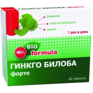 Гинкго билоба форте таблетки №60