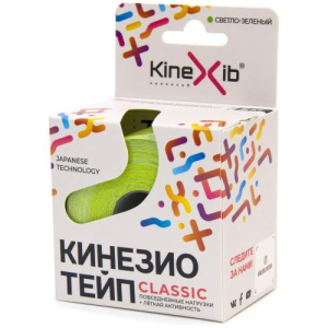 Кинексиб классик бинт кинезио-тейп 5смх5м светло-зеленый