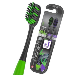 Биомед зубная щетка №2 блэк средняя