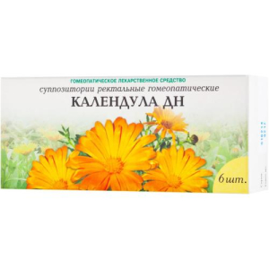 Календула дн суппозитории ректальные гомеопатические №6
