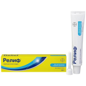 Релиф мазь ректальная и для наружного применения 28.4г в компплект. с аппликат.