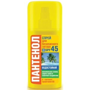 Биокон пантенол спрей для тела 95мл д/безопасного загара spf45