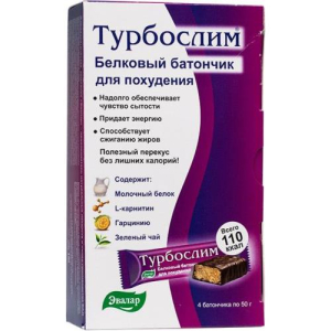 Эвалар турбослим батончик белковый 50г №4 д/похудения