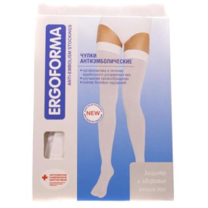 Эргоформа чулки антиэмболические 2кл. р.5(xxl) бел. 23-32 мм. /арт.227/
