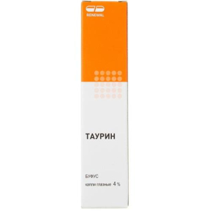Таурин реневал капли глазные 4% 5мл