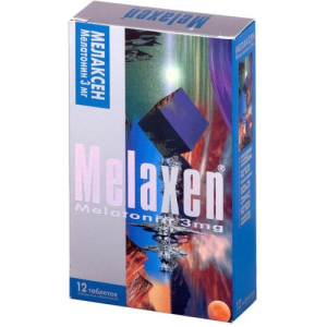 Мелаксен таблетки покрытые оболочкой 3мг №12