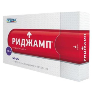 Риджамп таблетки диспергируемые в полости рта 100мг №4